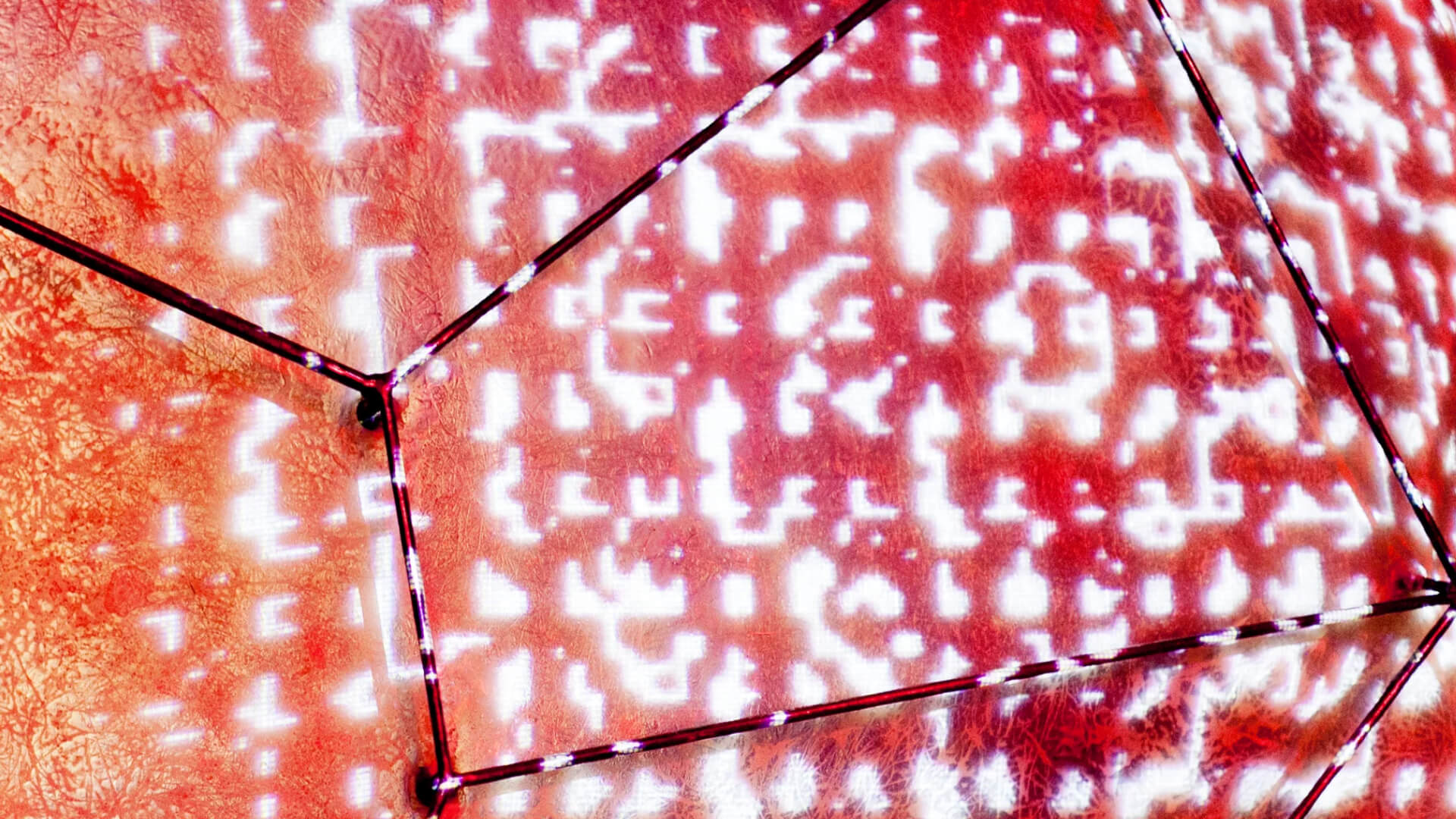 Detail of the Mutual Wave Machine immersive installation 